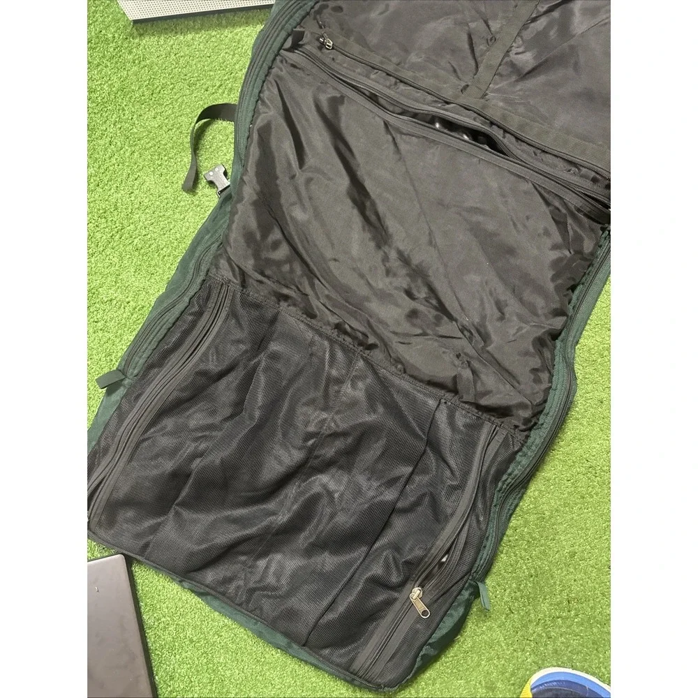 VTG Patagonia Travel Hanging Garment Trifold Bag Shoulder Strap‎ Full Zip Green